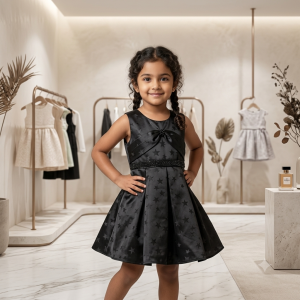 Black Indian Premium Silk Fabric Tops