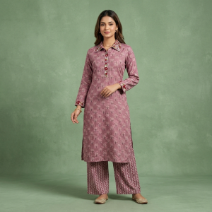 Dusty Pink Premium Cotton TWO-Piece Set